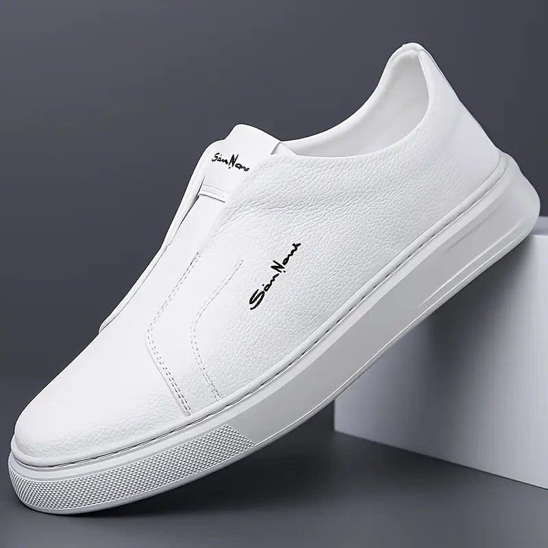 Emilio | Sneakers Hombre Sin Cordones de Cuero Casual