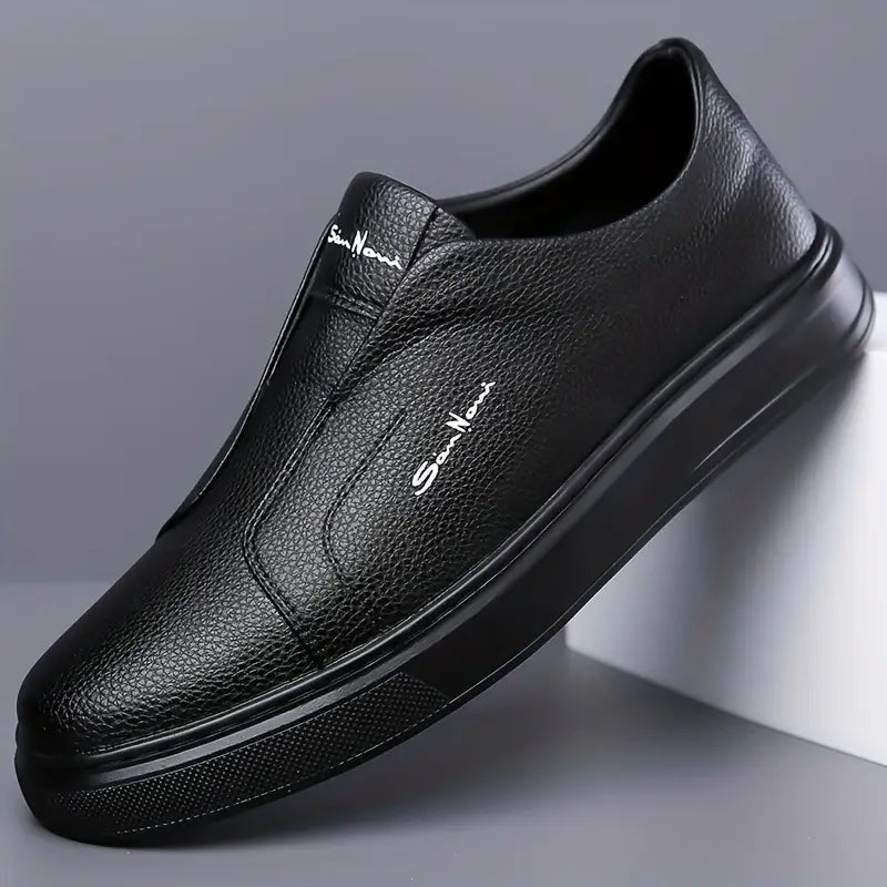 Emilio | Sneakers Hombre Sin Cordones de Cuero Casual