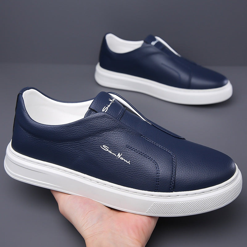 Emilio | Sneakers Hombre Sin Cordones de Cuero Casual