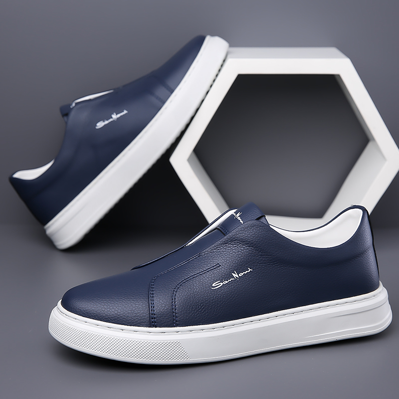 Emilio | Sneakers Hombre Sin Cordones de Cuero Casual