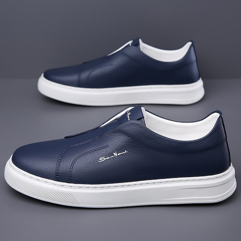 Emilio | Sneakers Hombre Sin Cordones de Cuero Casual
