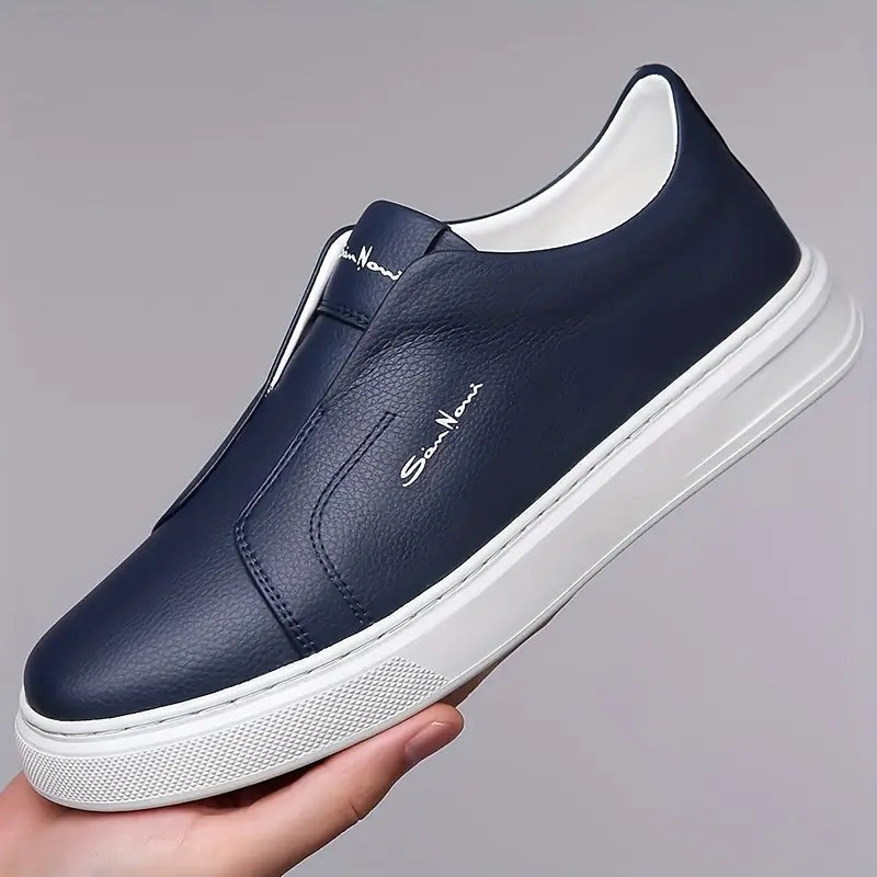 Emilio | Sneakers Hombre Sin Cordones de Cuero Casual