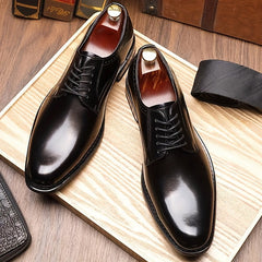 Emilio | Zapatos Derby de Cuero Hombre Cordones Estilo Oxford