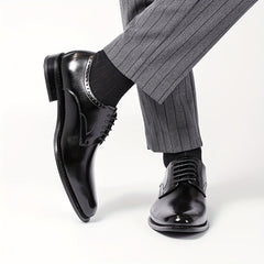 Emilio | Zapatos Derby de Cuero Hombre Cordones Estilo Oxford