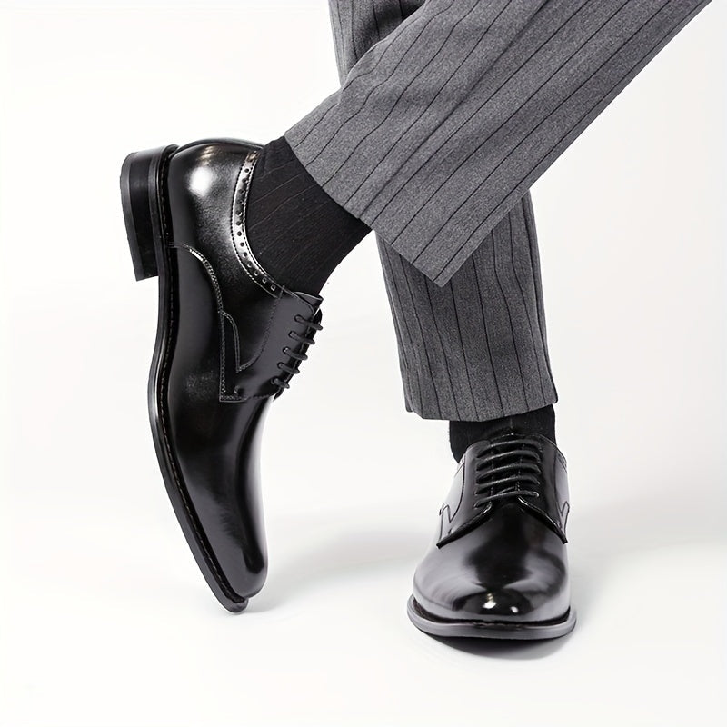 Emilio | Zapatos Derby de Cuero Hombre Cordones Estilo Oxford