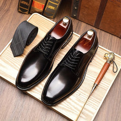 Emilio | Zapatos Derby de Cuero Hombre Cordones Estilo Oxford