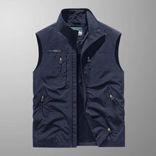 Ernesto | Gilet Multipocket con Cremallera Hombre Cuello Alto
