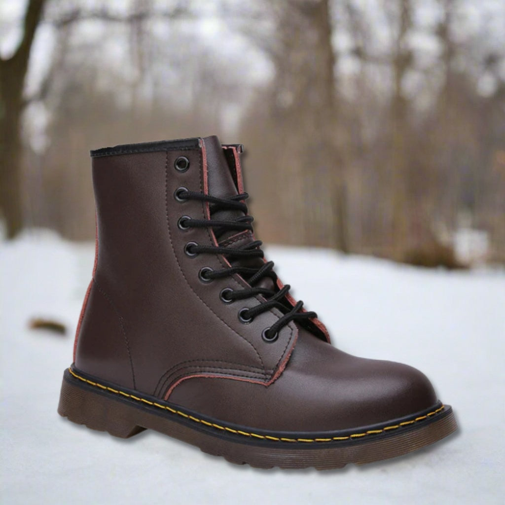 Felipe | Botas Militares de Cuero Hombre Cordones Suela Robusta