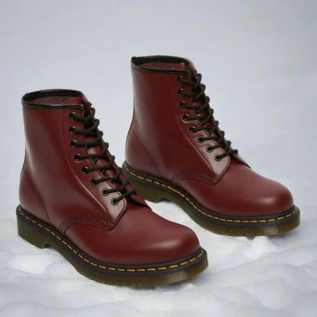 Felipe | Botas Militares de Cuero Hombre Cordones Suela Robusta