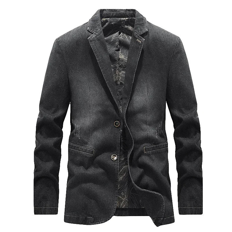 Felipe | Cazadora Vaquera de Denim Hombre Corte Blazer