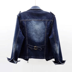 Sofía | Chaqueta Vaquera Mujer Estilo Biker Cremallera