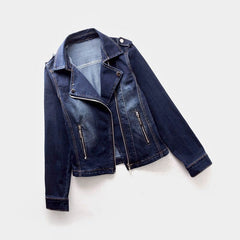 Sofía | Chaqueta Vaquera Mujer Estilo Biker Cremallera