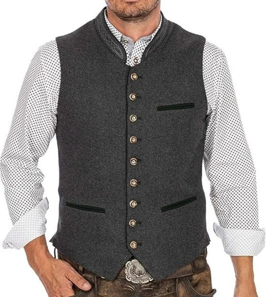 Felipe | Gilet Tradicional Hombre Botones Lana