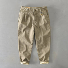 Felipe | Pantalón Chino Cropped Hombre Dobladillo Contrastado