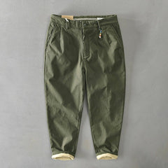 Felipe | Pantalón Chino Cropped Hombre Dobladillo Contrastado