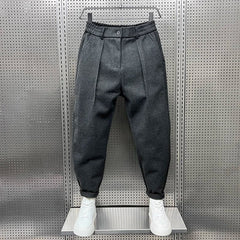 Felipe | Pantalón de Pinzas Hombre Corte Cropped Pinzas Dobles