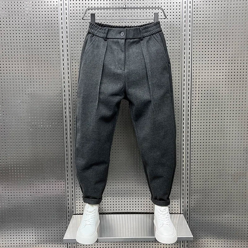 Felipe | Pantalón de Pinzas Hombre Corte Cropped Pinzas Dobles