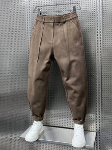 Felipe | Pantalón de Pinzas Hombre Corte Cropped Pinzas Dobles