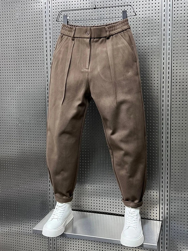 Felipe | Pantalón de Pinzas Hombre Corte Cropped Pinzas Dobles