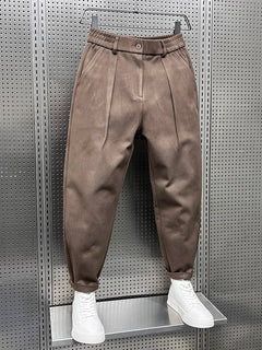 Felipe | Pantalón de Pinzas Hombre Corte Cropped Pinzas Dobles