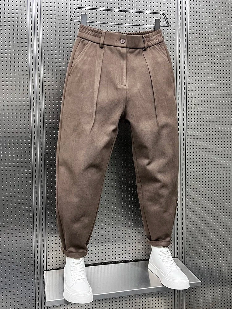 Felipe | Pantalón de Pinzas Hombre Corte Cropped Pinzas Dobles