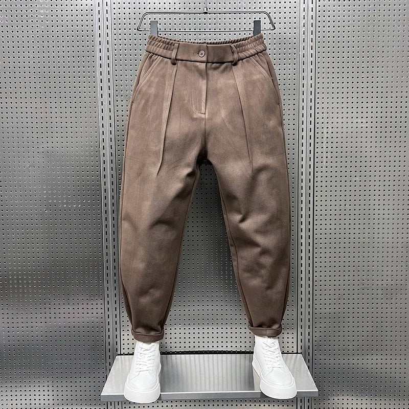 Felipe | Pantalón de Pinzas Hombre Corte Cropped Pinzas Dobles