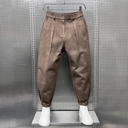 Felipe | Pantalón de Pinzas Hombre Corte Cropped Pinzas Dobles