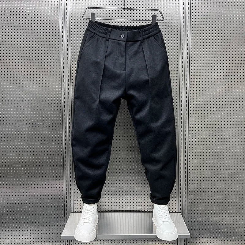 Felipe | Pantalón de Pinzas Hombre Corte Cropped Pinzas Dobles