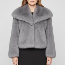 Gema | Chaqueta de Pelo Sintético Mujer Cuello Amplio
