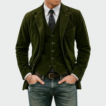 Gonzalo | Blazer de Pana Hombre con Chaleco Solapa Clásica