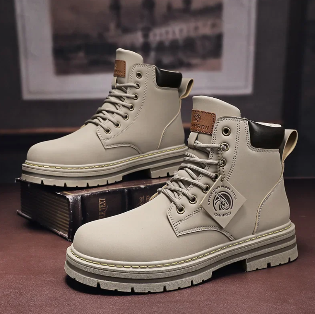 Gonzalo | Men's High-Top Leather Lace-Up Work Boots