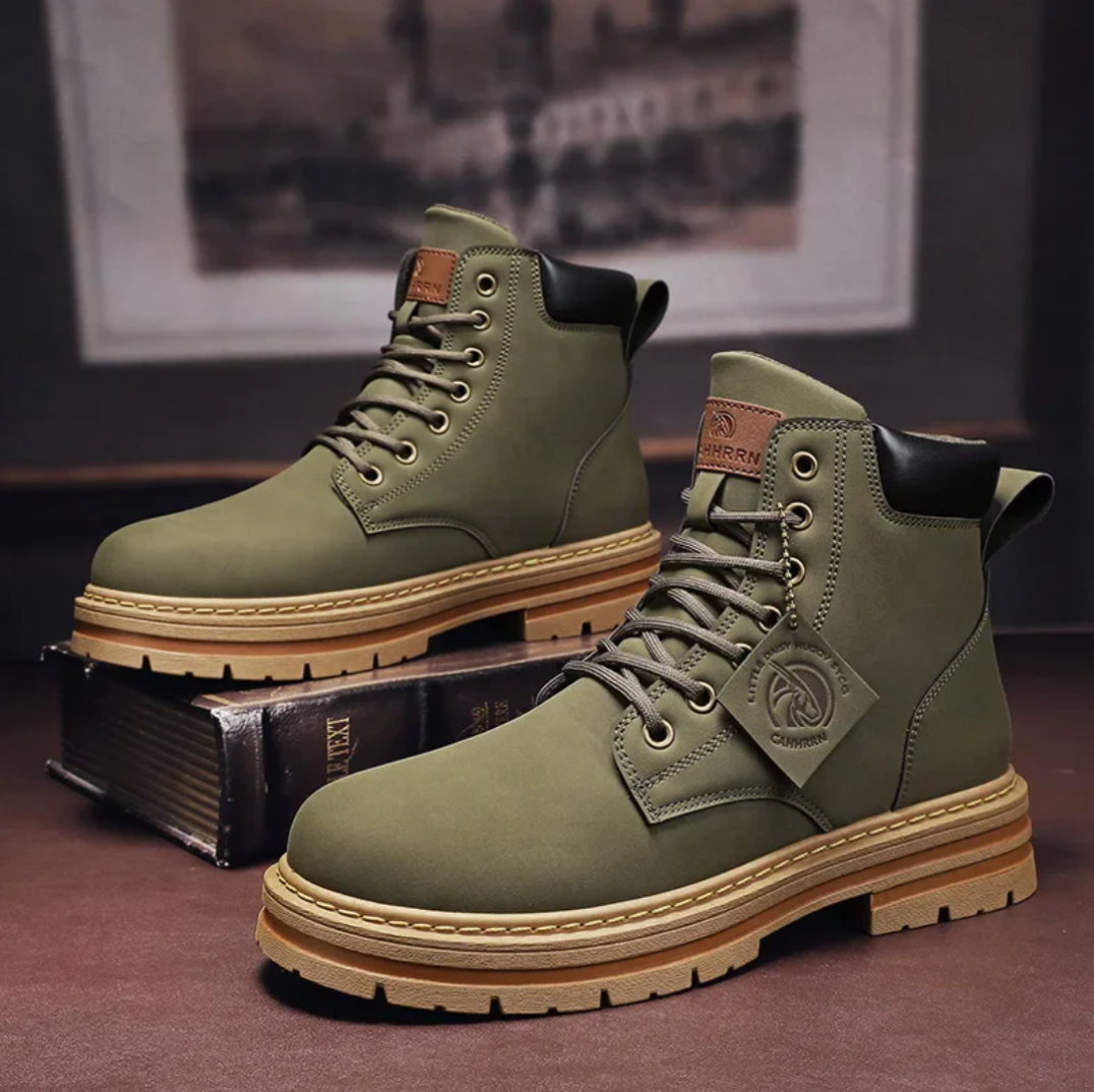 Gonzalo | Men's High-Top Leather Lace-Up Work Boots
