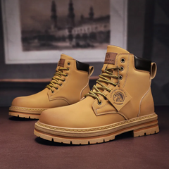 Gonzalo | Men's High-Top Leather Lace-Up Work Boots