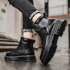 Gonzalo | Men's High-Top Leather Lace-Up Work Boots