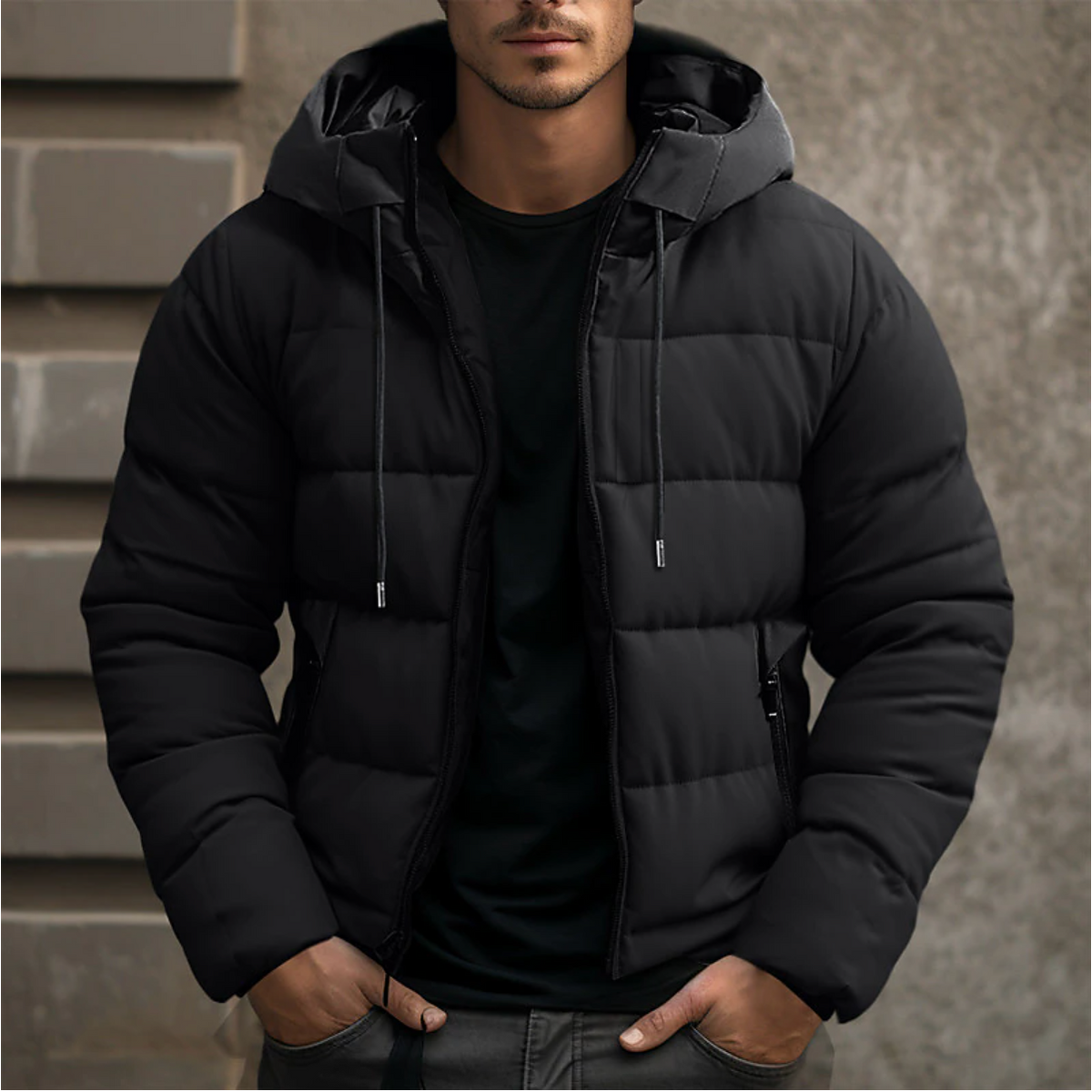 Gonzalo | Chaqueta Acolchada con Capucha Hombre Puffer