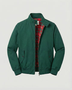 Gonzalo | Chaqueta Harrington Hombre Forro Cuadros Cremallera