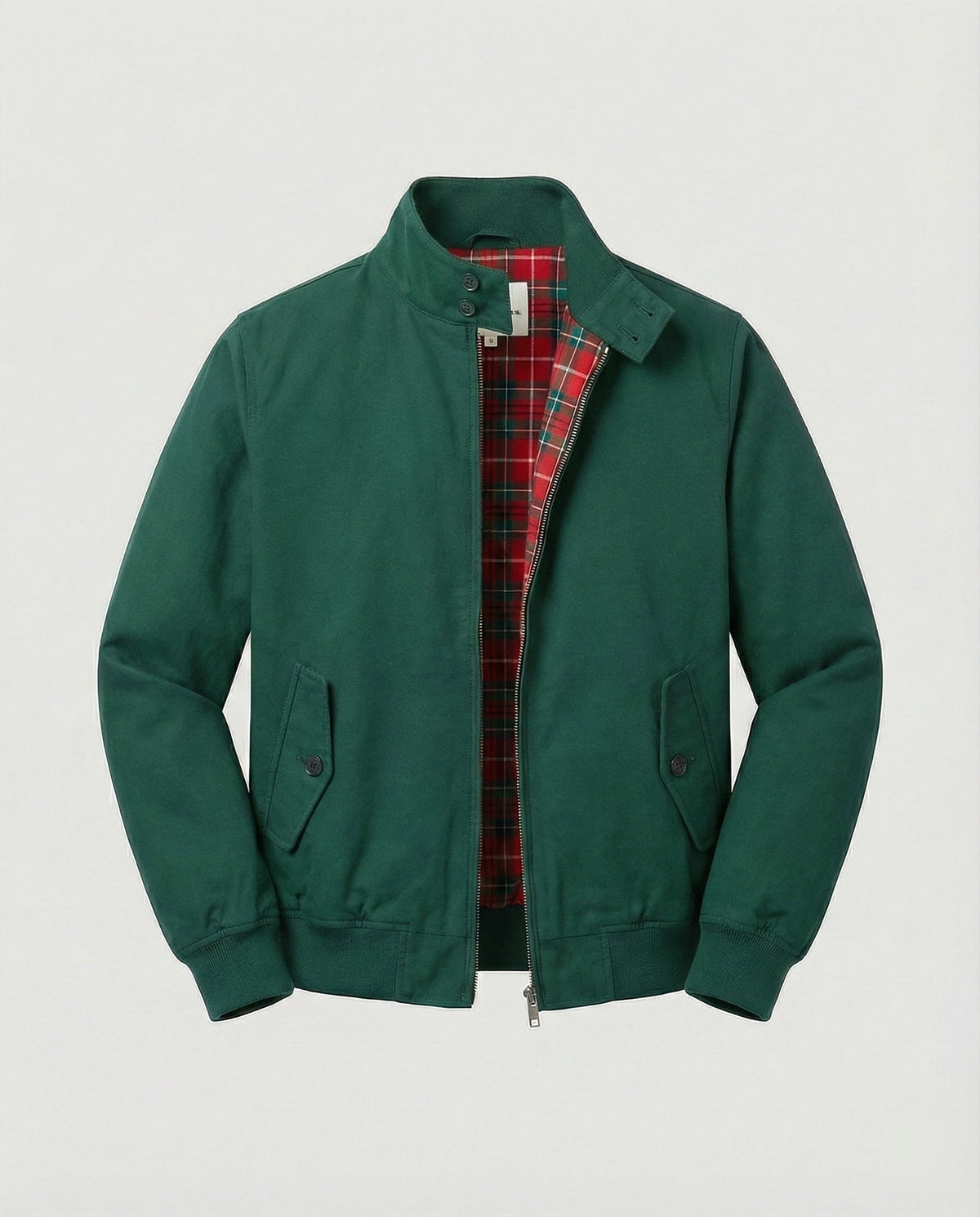 Gonzalo | Chaqueta Harrington Hombre Forro Cuadros Cremallera
