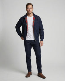 Gonzalo | Chaqueta Harrington Hombre Forro Tartán