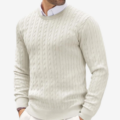 Gonzalo | Jersey de Punto Cuello Redondo Hombre Trenzado
