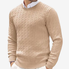 Gonzalo | Jersey de Punto Cuello Redondo Hombre Trenzado