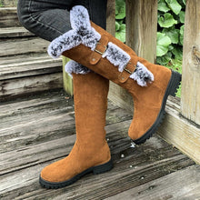Guadalupe | Botas de Invierno Planas Mujer Caña Alta Felpa