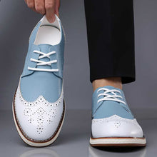 Guillermo | Blucher Hombre de Cuero con Detalles Brogue Bicolor