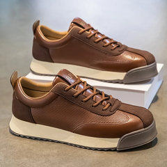Guillermo | Sneakers Hombre de Cuero Casual Cordones Suela Plana