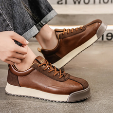 Guillermo | Sneakers Hombre de Cuero Casual Cordones Suela Plana