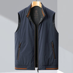 Héctor | Chaleco Acolchado Reversible Hombre Cuello Alto Cremallera