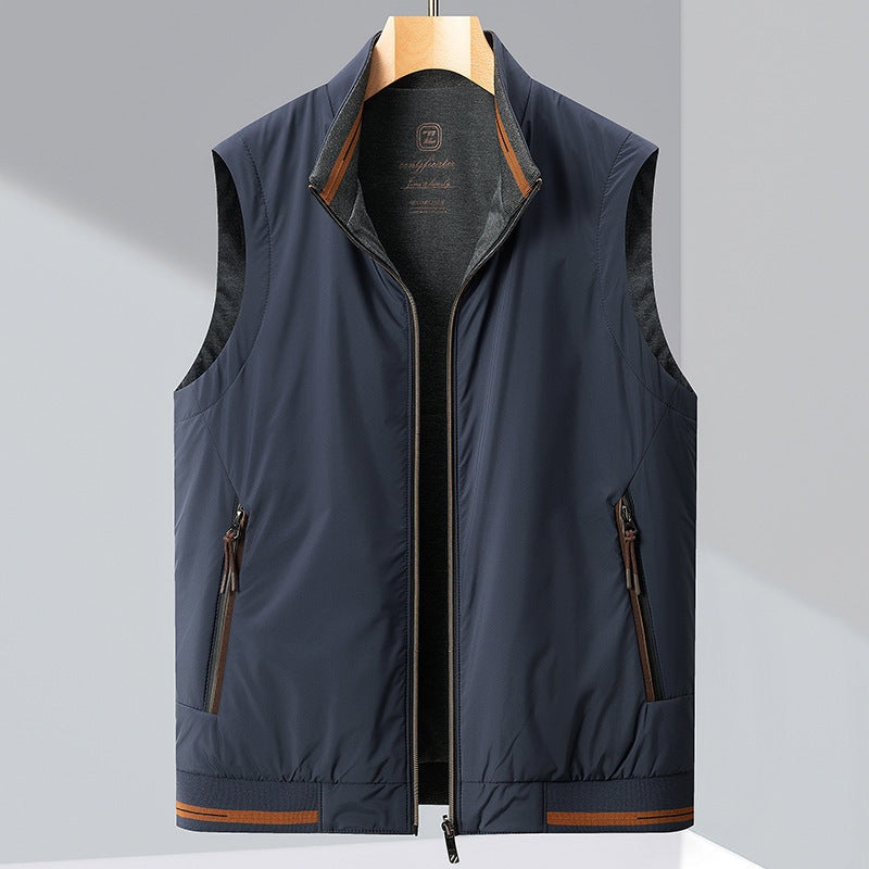Héctor | Chaleco Acolchado Reversible Hombre Cuello Alto Cremallera