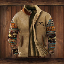Hugo | Cazadora Hombre Invierno Polar Sherpa Estampado Étnico