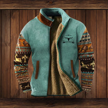 Hugo | Cazadora Hombre Invierno Polar Sherpa Estampado Étnico