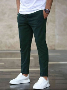 Iker | Pantalón Chándal de Algodón Hombre Corte Slim