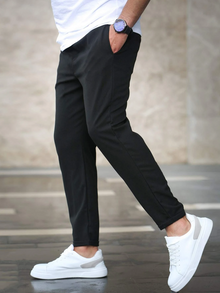 Iker | Pantalón Chándal de Algodón Hombre Corte Slim